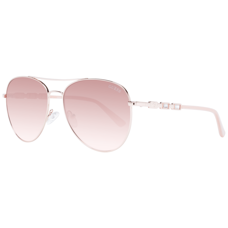 Guess, Ochelari de Soare, pentru femei, GF 6143 28F, Maro/Rose Gold